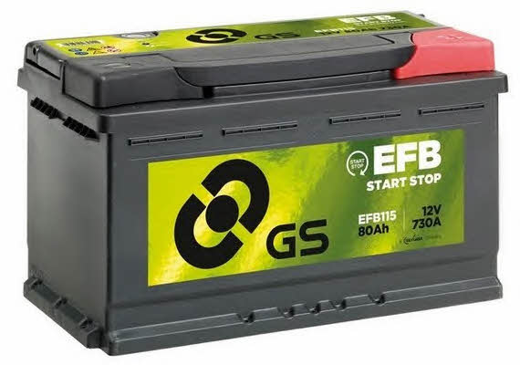Gs EFB115 Акумулятор Gs 12В 80Ач 730А(EN) R+ EFB115: Приваблива ціна - Купити в Україні на EXIST.UA!