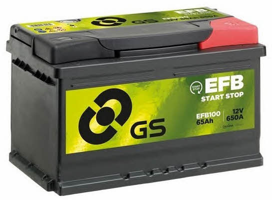 Gs EFB100 Акумулятор Gs 12В 65Ач 650А(EN) R+ EFB100: Купити в Україні - Добра ціна на EXIST.UA!