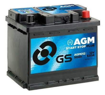 Gs AGM012 Акумулятор Gs 12В 50Ач 520А(EN) R+ AGM012: Купити в Україні - Добра ціна на EXIST.UA!