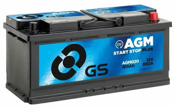 Gs AGM020 Акумулятор Gs 12В 105Ач 950А(EN) R+ AGM020: Приваблива ціна - Купити в Україні на EXIST.UA!
