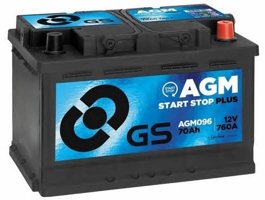 Gs AGM096 Акумулятор Gs 12В 70Ач 760А(EN) R+ AGM096: Приваблива ціна - Купити в Україні на EXIST.UA!