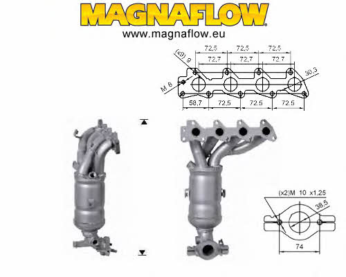 Magnaflow 64102 Каталізатор 64102: Купити в Україні - Добра ціна на EXIST.UA!