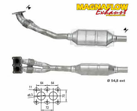 Magnaflow 88839 Каталізатор 88839: Купити в Україні - Добра ціна на EXIST.UA!