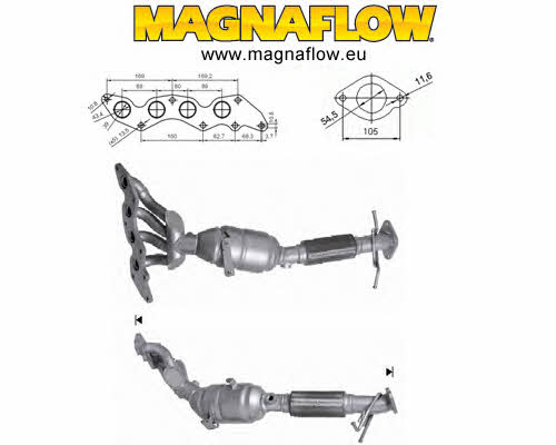 Magnaflow 62505 Каталізатор 62505: Купити в Україні - Добра ціна на EXIST.UA!