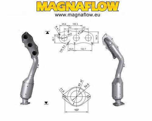 Magnaflow 69704 Каталізатор 69704: Купити в Україні - Добра ціна на EXIST.UA!