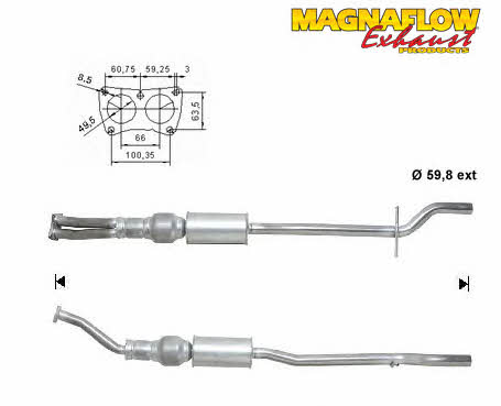 Magnaflow 70929 Каталізатор 70929: Купити в Україні - Добра ціна на EXIST.UA!