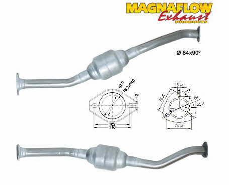 Magnaflow 76027D Каталізатор 76027D: Купити в Україні - Добра ціна на EXIST.UA!