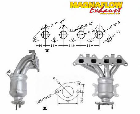 Magnaflow 75407 Каталізатор 75407: Купити в Україні - Добра ціна на EXIST.UA!