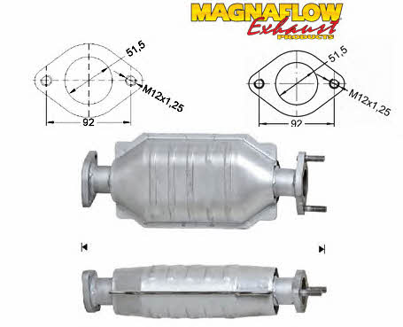 Magnaflow 75408 Каталізатор 75408: Купити в Україні - Добра ціна на EXIST.UA!