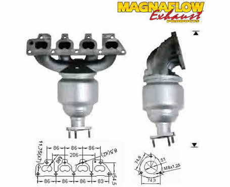 Magnaflow 75808 Каталізатор 75808: Приваблива ціна - Купити в Україні на EXIST.UA!