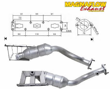 Magnaflow 70614 Каталізатор 70614: Купити в Україні - Добра ціна на EXIST.UA!
