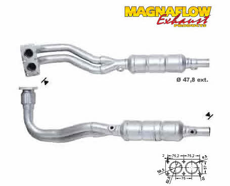 Magnaflow 79204 Каталізатор 79204: Купити в Україні - Добра ціна на EXIST.UA!