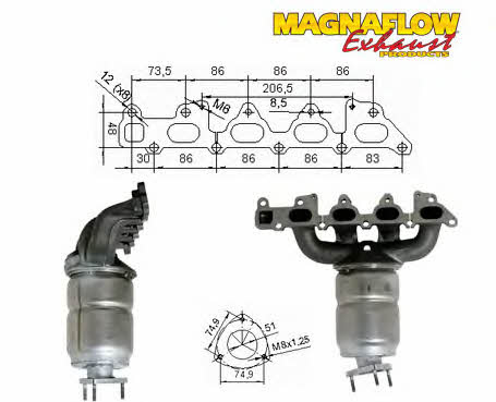 Magnaflow 75805 Каталізатор 75805: Купити в Україні - Добра ціна на EXIST.UA!