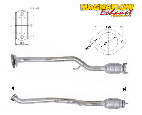 Magnaflow 75615 Каталізатор 75615: Купити в Україні - Добра ціна на EXIST.UA!