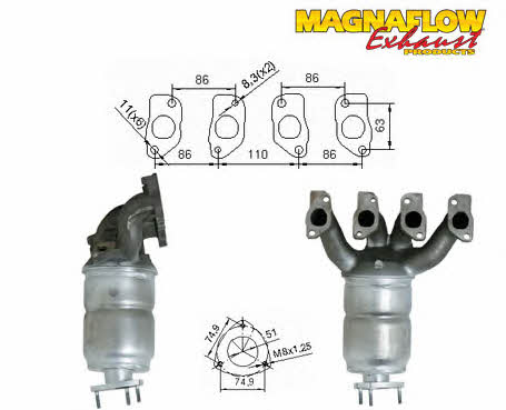 Magnaflow 75809 Каталізатор 75809: Купити в Україні - Добра ціна на EXIST.UA!