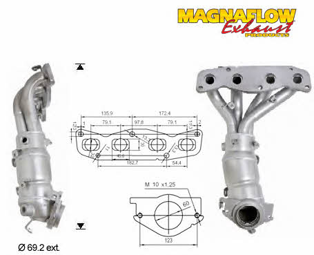 Magnaflow 75614 Каталізатор 75614: Купити в Україні - Добра ціна на EXIST.UA!