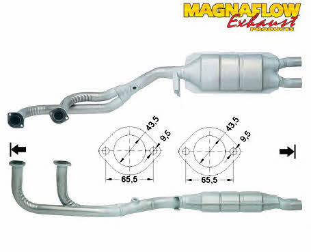 Magnaflow 80016 Каталізатор 80016: Купити в Україні - Добра ціна на EXIST.UA!