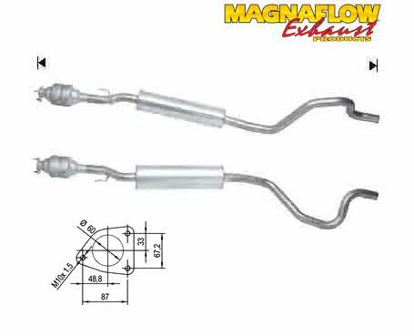 Magnaflow 74501D Каталізатор 74501D: Купити в Україні - Добра ціна на EXIST.UA!
