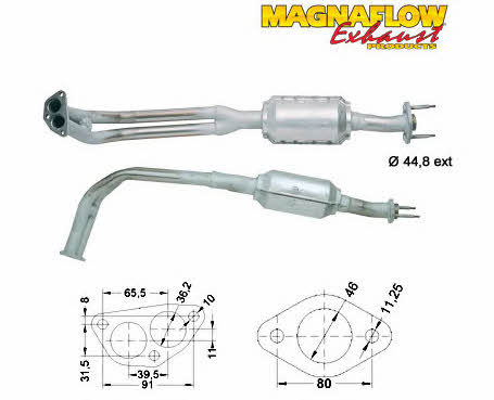 Magnaflow 81840 Каталізатор 81840: Купити в Україні - Добра ціна на EXIST.UA!