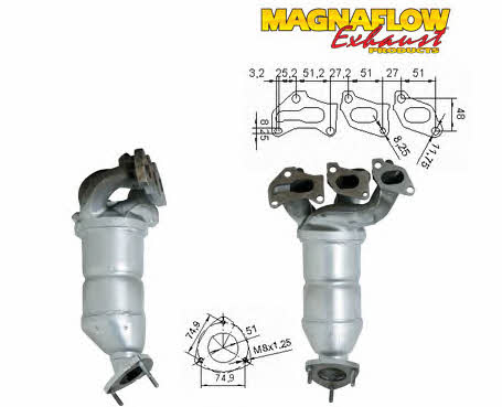 Magnaflow 75806 Каталізатор 75806: Купити в Україні - Добра ціна на EXIST.UA!