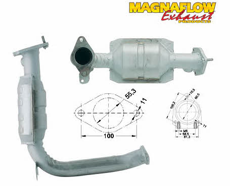 Magnaflow 82559 Каталізатор 82559: Купити в Україні - Добра ціна на EXIST.UA!