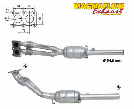 Magnaflow 70209 Каталізатор 70209: Купити в Україні - Добра ціна на EXIST.UA!