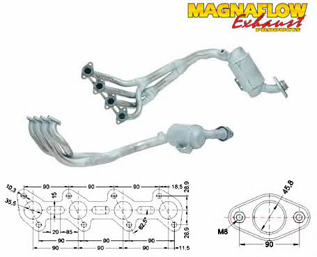 Magnaflow 85032 Каталізатор 85032: Купити в Україні - Добра ціна на EXIST.UA!
