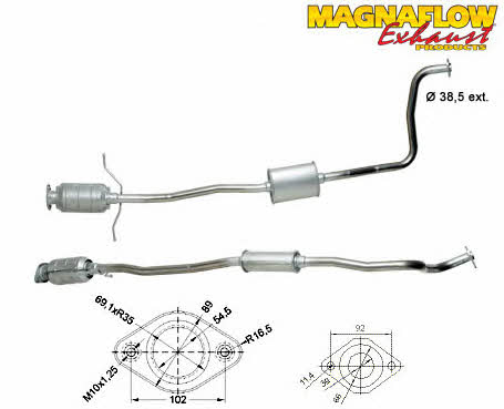Magnaflow 84823 Каталізатор 84823: Купити в Україні - Добра ціна на EXIST.UA!