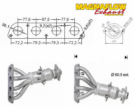 Magnaflow 78025 Каталізатор 78025: Купити в Україні - Добра ціна на EXIST.UA!