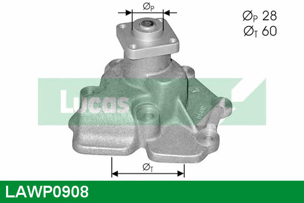 Lucas engine drive LAWP0908 Помпа водяна LAWP0908: Купити в Україні - Добра ціна на EXIST.UA!