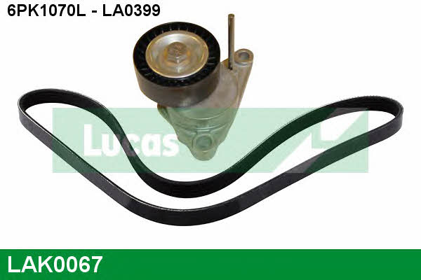 LAK0067 Lucas engine drive Комплект ремня генератора