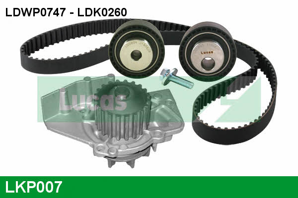 Lucas engine drive LKP007 Ремінь ГРМ, комплект з водяним насосом LKP007: Купити в Україні - Добра ціна на EXIST.UA!