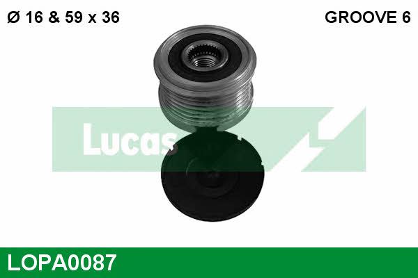 Lucas engine drive LOPA0087 Муфта обгінна генератора LOPA0087: Купити в Україні - Добра ціна на EXIST.UA!