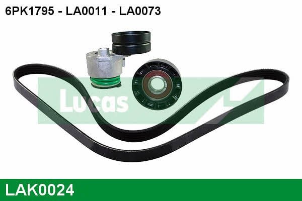  LAK0024 Комплект ременя генератора LAK0024: Купити в Україні - Добра ціна на EXIST.UA!