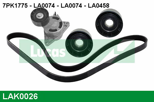 LAK0026 Lucas engine drive Комплект ремня генератора