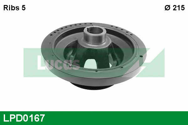 Lucas engine drive LPD0167 Шків колінчатого валу LPD0167: Купити в Україні - Добра ціна на EXIST.UA!