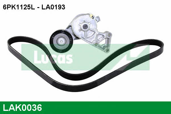 LAK0036 Lucas engine drive Комплект ремня генератора