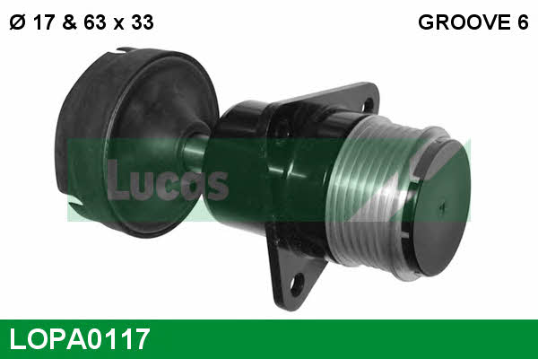 Lucas engine drive LOPA0117 Муфта обгінна генератора LOPA0117: Купити в Україні - Добра ціна на EXIST.UA!