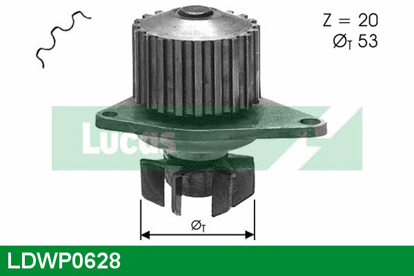 Lucas engine drive LDWP0628 Помпа водяна LDWP0628: Купити в Україні - Добра ціна на EXIST.UA!