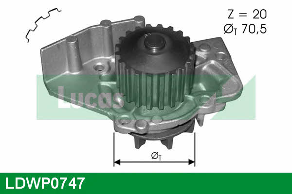 Lucas engine drive LDWP0747 Помпа водяна LDWP0747: Купити в Україні - Добра ціна на EXIST.UA!