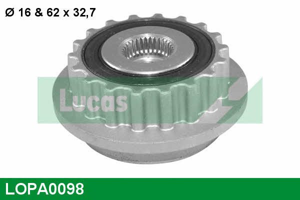Lucas engine drive LOPA0098 Муфта обгінна генератора LOPA0098: Купити в Україні - Добра ціна на EXIST.UA!