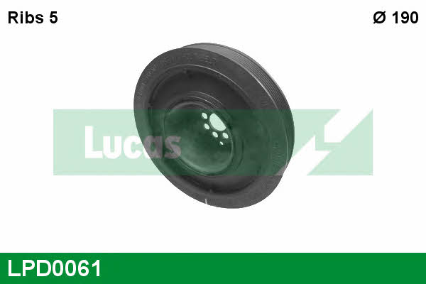 Lucas engine drive LPD0061 Шків колінчатого валу LPD0061: Купити в Україні - Добра ціна на EXIST.UA!