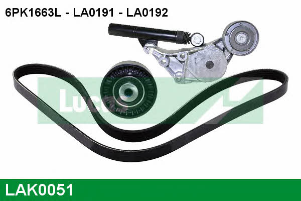 Lucas engine drive LAK0051 Комплект ременя генератора LAK0051: Купити в Україні - Добра ціна на EXIST.UA!