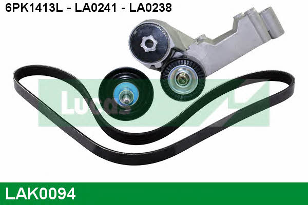 LAK0094 Lucas engine drive Комплект ремня генератора