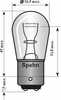 Spahn gluhlampen 4015 Лампа розжарювання P21/5W 24V 21/5W 4015: Купити в Україні - Добра ціна на EXIST.UA!