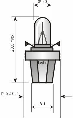 Spahn gluhlampen 4320 Лампа розжарювання BAX 24V 1,2W 4320: Купити в Україні - Добра ціна на EXIST.UA!