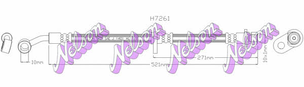 Brovex-Nelson H7261 Гальмівний шланг H7261: Купити в Україні - Добра ціна на EXIST.UA!