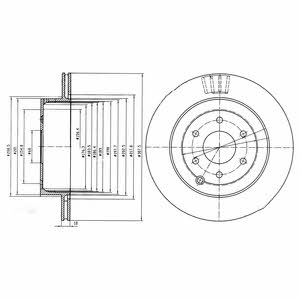 DP1010110567 Dr!ve+ Тормозной диск задний вентилируемый