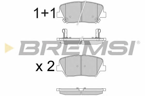 Bremsi BP3596 Гальмівні колодки, комплект BP3596: Купити в Україні - Добра ціна на EXIST.UA!