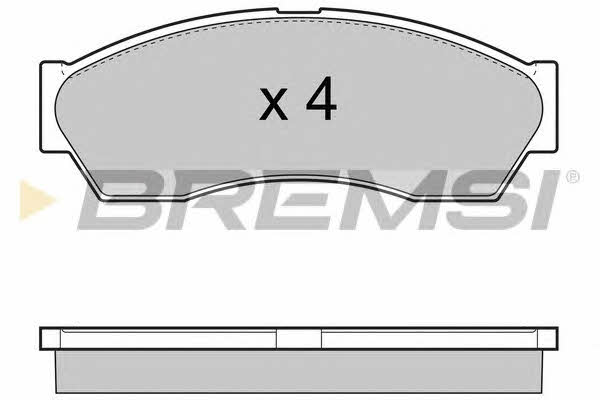 Bremsi BP3434 Гальмівні колодки, комплект BP3434: Купити в Україні - Добра ціна на EXIST.UA!